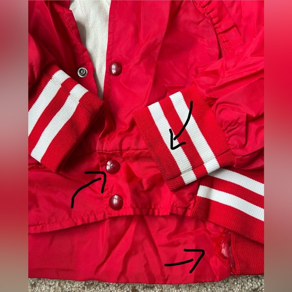 Vintage Walt Disney Character Fashion Red Bomber Mickey Mouse Jacket - Picture 8 of 10